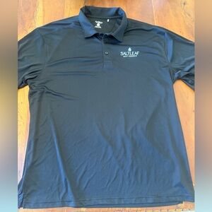 Men's Black Golf Polo Shirt